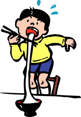 Asya bayramı tebrik kartının renkli bir şablonu, Japon tarzında renkli çizimler.