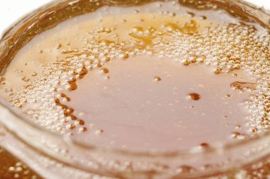 Taze organik bal yakın plan görüntüsü           