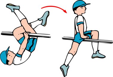 Çizgi film çizimleri beyaz arkaplanda izole edilmiş.