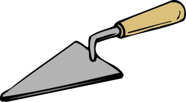 Beyaz arkaplanda izole edilmiş mala simgesi ve karikatür çizimi