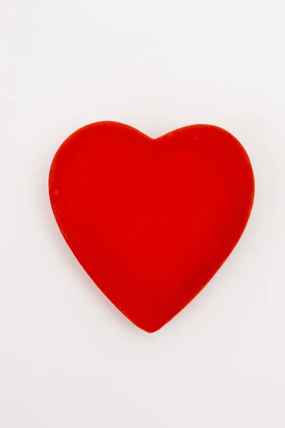 Corazón Rojo Aislado Fondo Blanco —  Fotos de Stock
