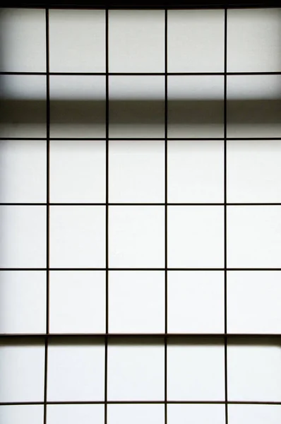 Rektangulär Och Fyrkantig Japansk Shoji Pappersdörr — Stockfoto