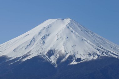 Fuji Dağı karla kaplı, Japonya