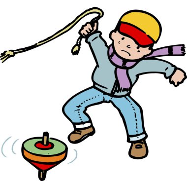 Çizgi film çizimleri beyaz arka planda izole edilmiş.