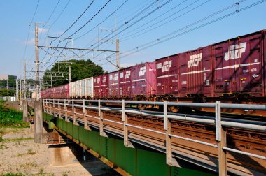 Demiryolunda Japon treni