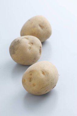 Patates ve yiyecek konsepti.