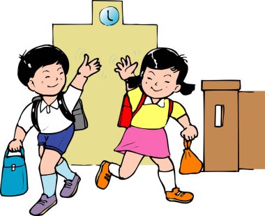 çocukların okula gitmesi