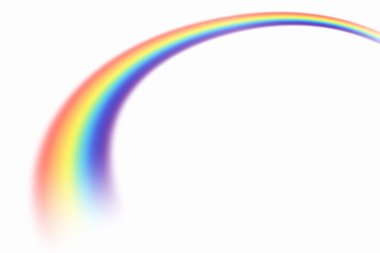 Beyaz arka plan üzerinde izole gökkuşağı