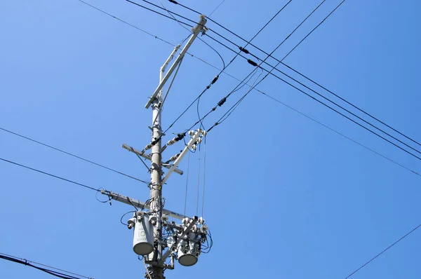 Yüksek Voltaj Direği Elektrik Pilonu — Stok fotoğraf