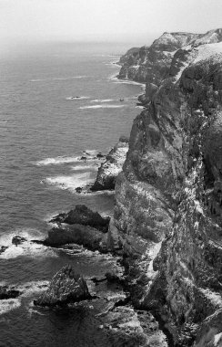 Kışın güzel deniz manzarası   