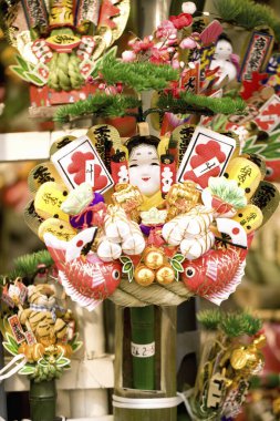 Geleneksel Japon el yapımı turistik marketler