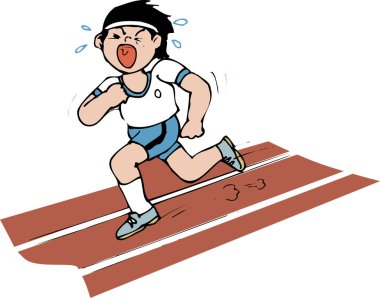 Beyaz arka planda izole bir şekilde çalışan bir adamın resmi 