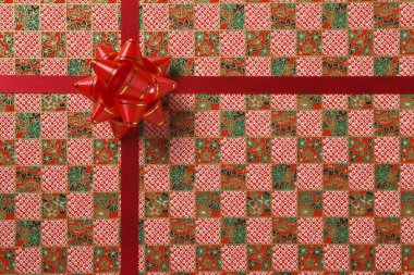 Yay ve tatil desenli hediye kutusu arkaplanı 