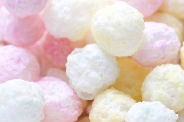 Renkli Hina-ARARE ve hishimochi 'ye yakın çekim