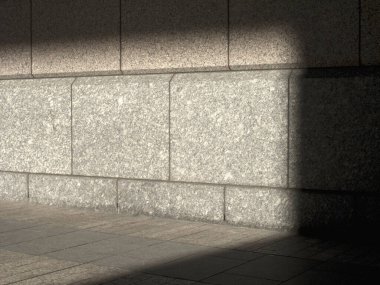 Gün batımında şehrin taş duvarının yakın görüntüsü       