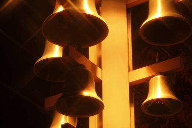 bir çok çan dekorasyonu, tatil sezonu konsepti