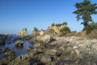 Kuzey Amerika, İsrail 'deki güzel deniz manzarası.