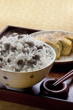 Geleneksel Japon suşi yakın çekim görüntüsü 