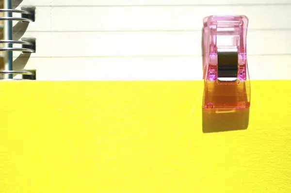 Close Roze Paperclip — Stockfoto