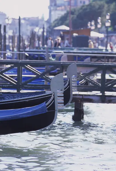 Grand Canal Venice Italy Close Gondolas Floating Water — Stock Photo, Image