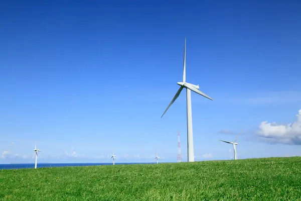 Renewable Energy Wind Turbines Ecology Concept — Stock Photo, Image