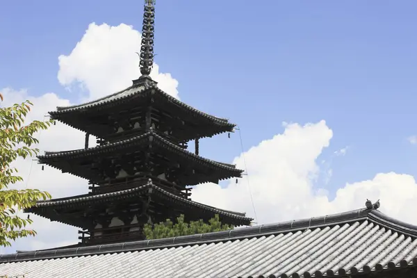 Beautiful Horyu Temple Traditional Japanese Architecture — Stock Photo, Image
