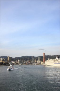 Kobe şehrinin manzarası, Japonya