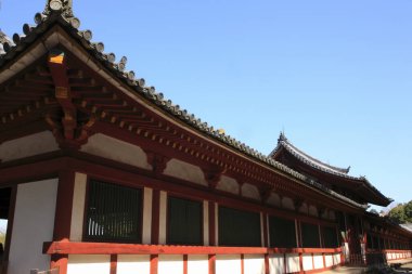 Asya 'daki Çin tapınağının manzarası