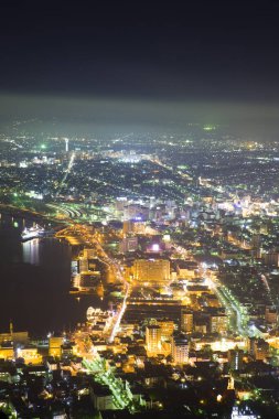 güzel hava manzaralı gece şehir manzarası
