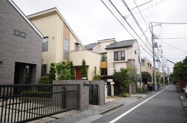 Tokyo, Japonya 'da sokak manzarası