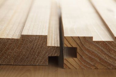 Tahta yığını, yakın görüş.