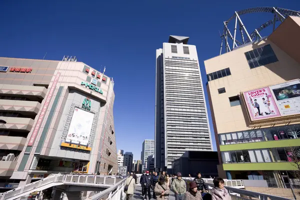 Modern Épületek Tokió Város Utcáin Japán — Stock Fotó