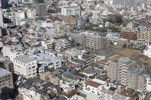 Vista Aérea Cidade Tokyo Durante Dia Japão — Fotografia de Stock