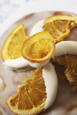 Turuncu dilimli kek. 