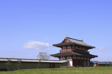  Japonya 'daki antik Budist tapınak kompleksi.