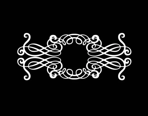 Черный Белый Абстрактный Фон Декоративными Винтажными Элементами — стоковое фото