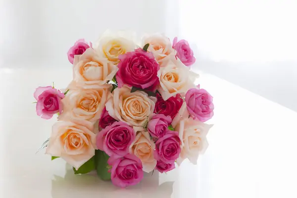 beautiful roses in vase