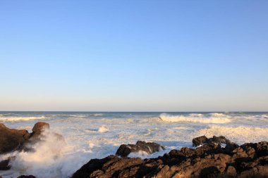 Güzel deniz manzarası. doğa arkaplanı