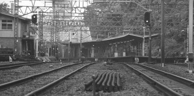 Şehirdeki tren istasyonu.