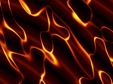 Koyu arkaplanda soyut kırmızı alevler çizimi