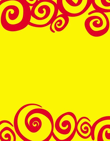 Czerwone Wiry Żółtym Tle — Zdjęcie stockowe