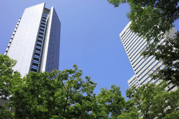 Çin mimarisi, şehir arka planı konsepti 