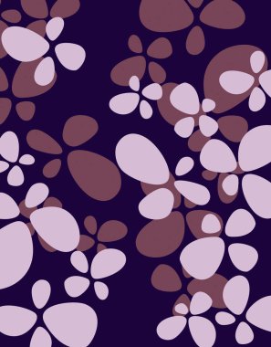 Dekoratif çiçek unsurlarıyla güzel soyut bir arkaplan        