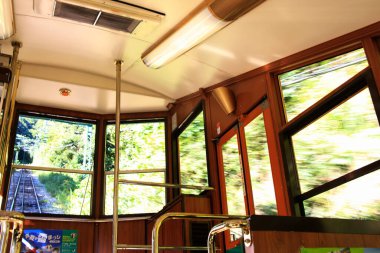 Eski trenin iç görüntüsü