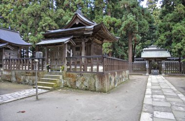 Japon şehrindeki eski geleneksel tapınak