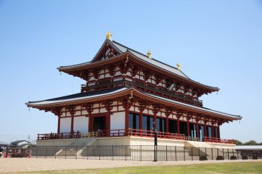 Japonya 'daki güzel tapınak binasının manzarası 