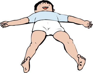 Çizgi film çocuğu çizimi