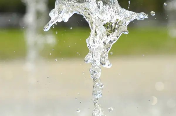 Een Plons Water Fontein — Stockfoto