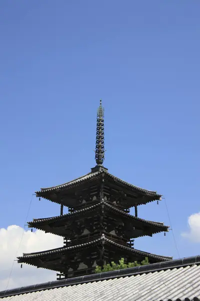 Beautiful Horyu Temple Traditional Japanese Architecture — Stock Photo, Image