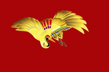 Vinçli geleneksel Japon çizimleri.